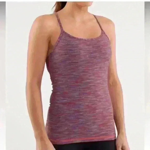 LULULEMON Athletica Tops Power Y Tanks, multi-colored, size 4 - Picture 1 of 6